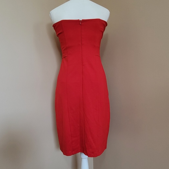 MNG by Mango Red Strapless Dress Size M - NWT - Picture 2 of 8
